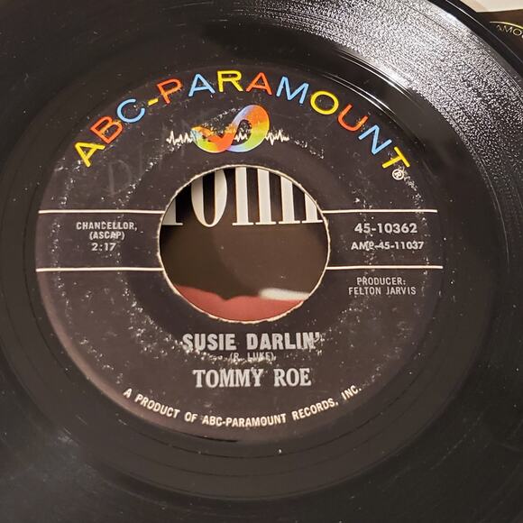 Tommy Roe Susie Darlin 45-10362 Vinyl 45 rpm Record Vtg ABC Paramount Records - Picture 4 of 7